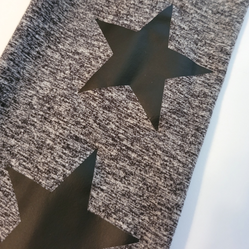 STRUT THIS Star Ankle Legging Grey/Moss Black - Picture 6 of 12